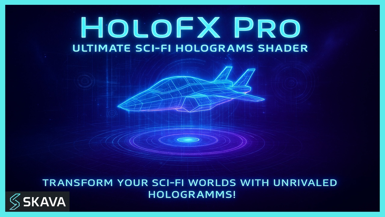 【Unity】HoloFX Pro：终极科幻全息图着色器 - 盘古CG网-盘古CG网
