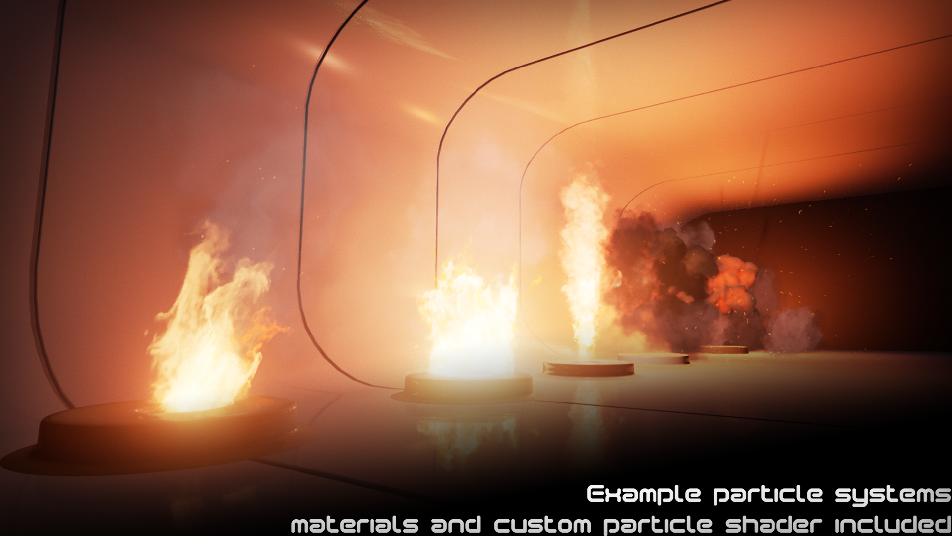 UE-Pyro Particle Pack V1 火焰粒子 - 盘古CG网-盘古CG网