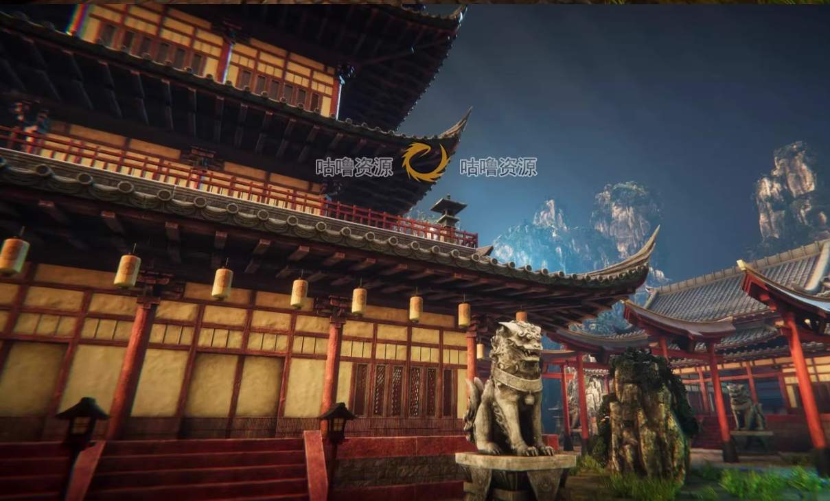 Unity3D 中式国风古代建筑模型素材 Asian architecture 1.0 - 盘古CG网-盘古CG网