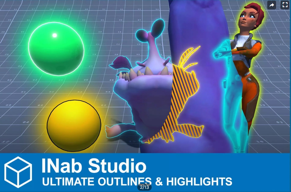 【Unity高亮插件】Ultimate Outlines Highlights v2.4 - 盘古CG网-盘古CG网