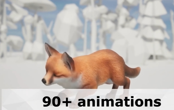 【UE】Fox - Family狐狸一家（动画90+） - 盘古CG网-盘古CG网