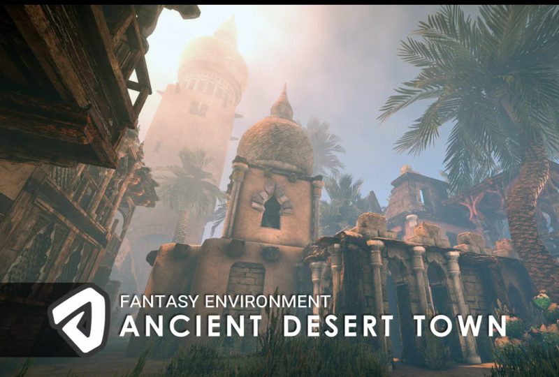 Unity Ancient Desert Town 1.2包更新 古代沙漠城堡城镇宫殿场景-盘古CG网
