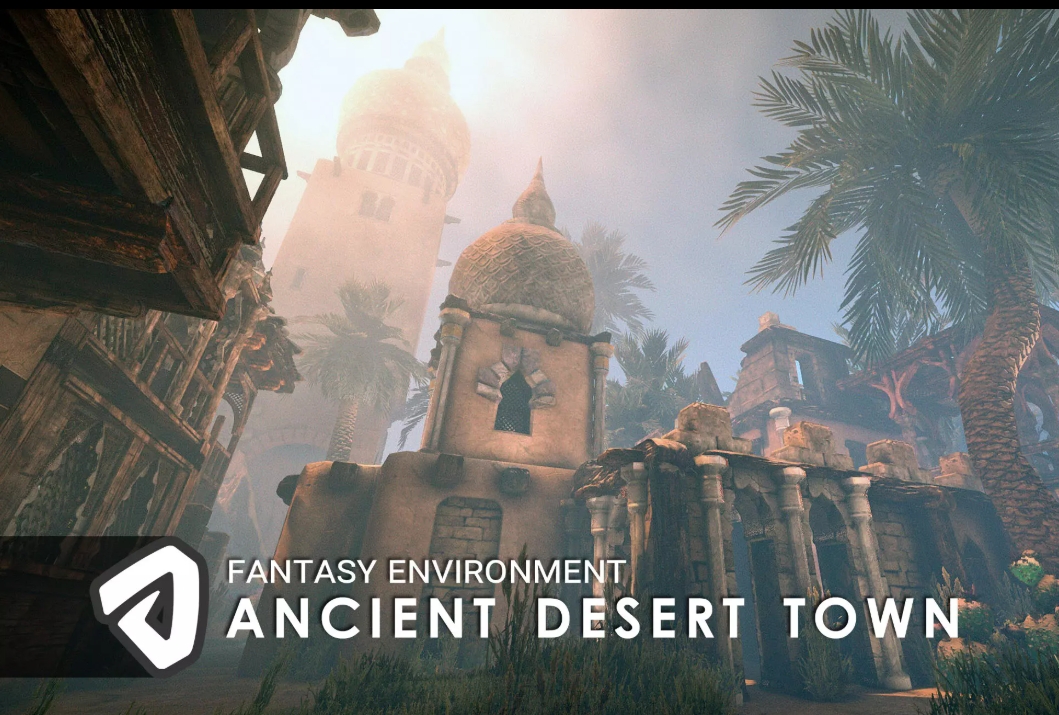Unity Ancient Desert Town 1.2包更新 古代沙漠城堡城镇宫殿场景 - 盘古CG网-盘古CG网