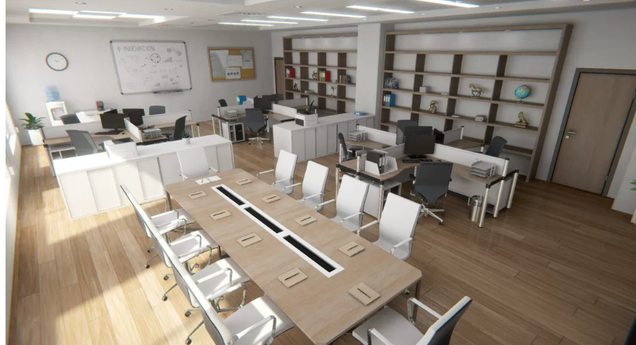 UNITY办公室Office With Conference Room 1.0-盘古CG网
