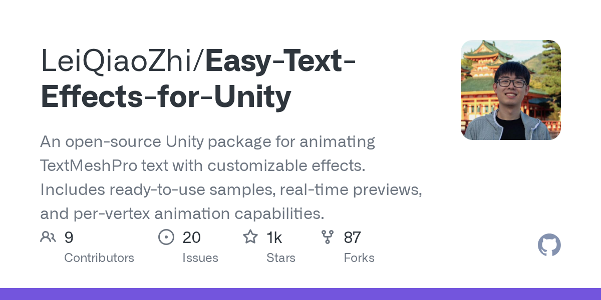 Easy-Text-Effects-for-Unity | Unity 粒子与后处理特效-盘古CG网