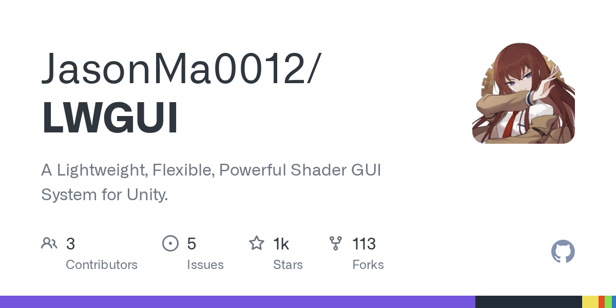 LWGUI | Unity Shader 材质实现-盘古CG网
