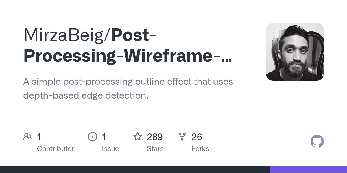 Post-Processing-Wireframe-Outlines | 描边 Outline 材质球-盘古CG网