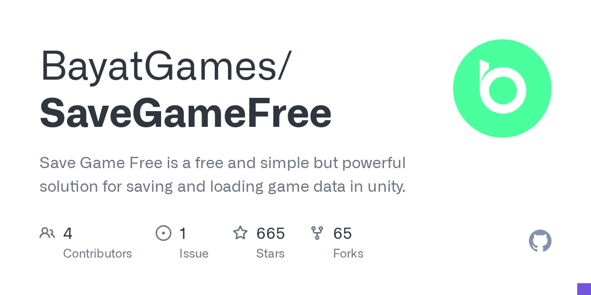 SaveGameFree | Unity 编辑器插件与实用工具-盘古CG网