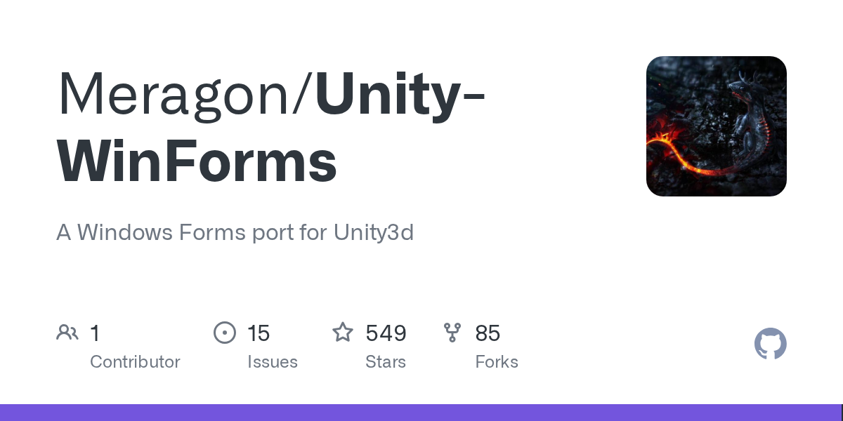 Unity-WinForms | Unity 编辑器插件与实用工具-盘古CG网