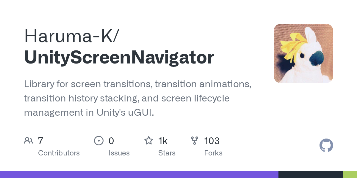 UnityScreenNavigator | Unity UI 界面组件-盘古CG网