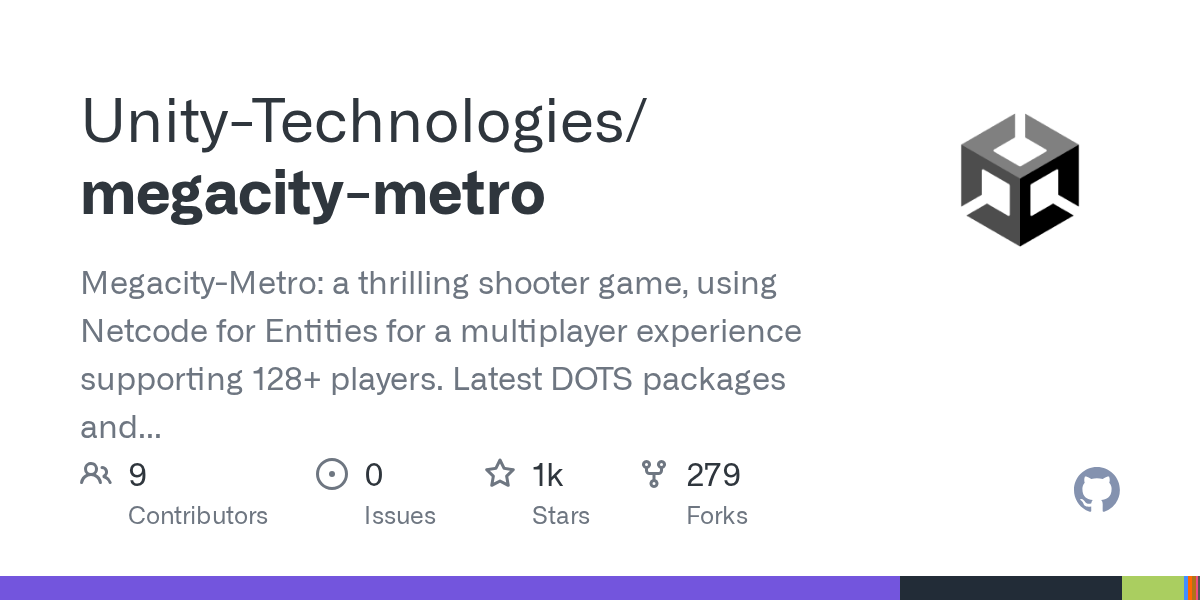 megacity-metro | Unity 多人联机与网络同步方案-盘古CG网