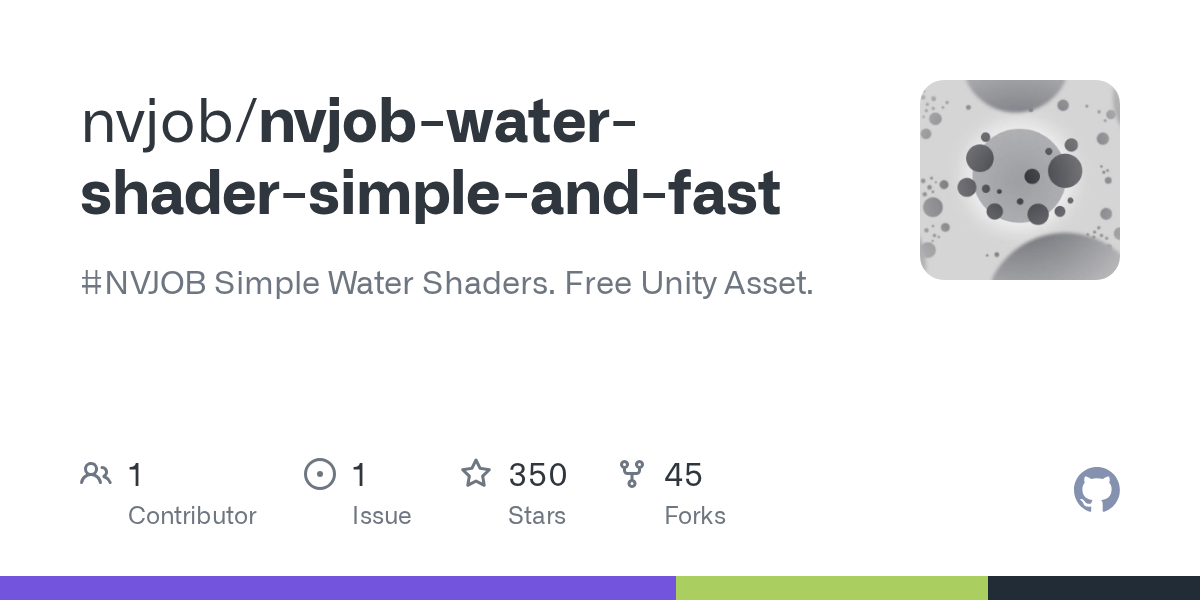 nvjob-water-shader-simple-and-fast | 水体材质球 Shader-盘古CG网