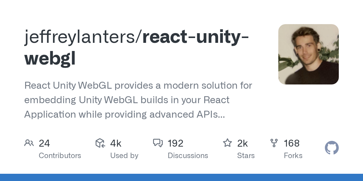 react-unity-webgl | Unity WebGL 发布与渲染方案-盘古CG网