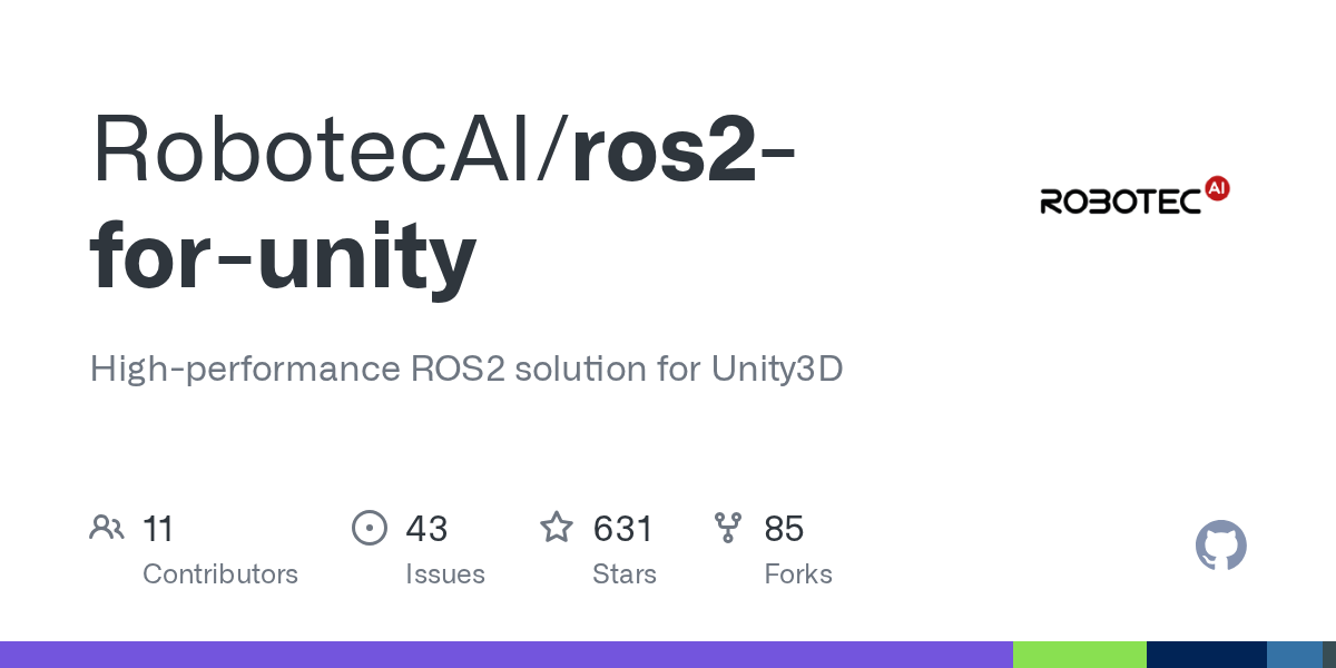 ros2-for-unity | Unity 编辑器插件与实用工具-盘古CG网