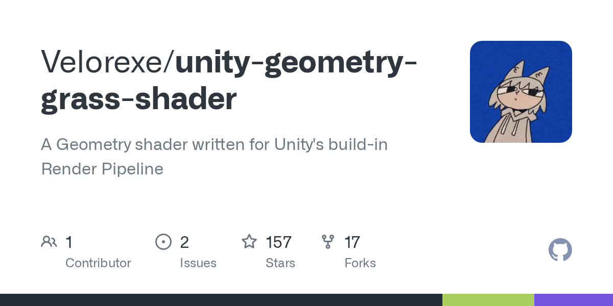 unity-geometry-grass-shader | 植被草地材质球-盘古CG网