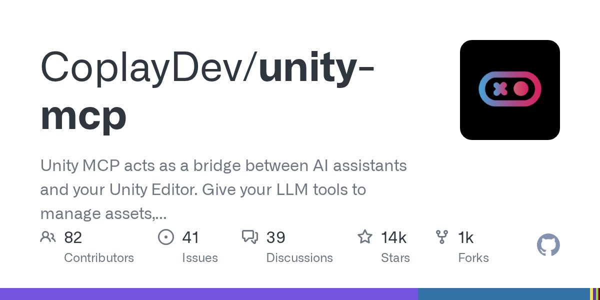unity-mcp | Unity Editor 编辑器扩展工具-盘古CG网
