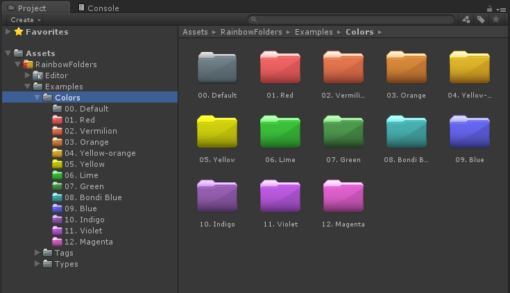 unity3d-rainbow-folders | Unity 编辑器插件与实用工具-盘古CG网