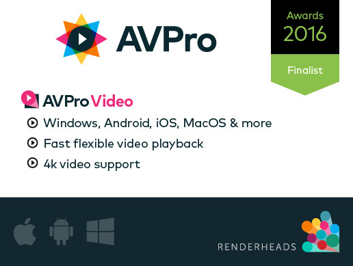 AVPro Video 1.11.7unity视频播放插件_盘古CG.com-盘古CG网