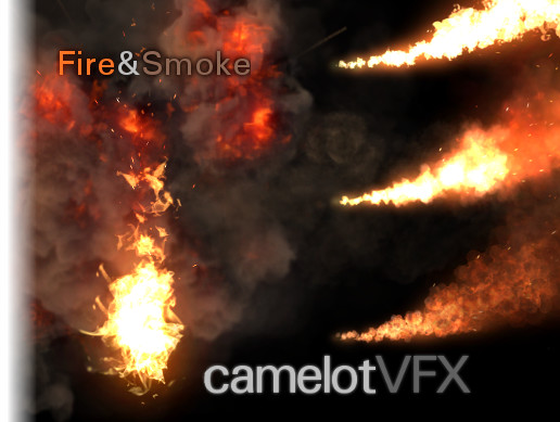 CamelotVFX Fire Smoke v1.0unity火焰烟雾特效_盘古CG.com-盘古CG网