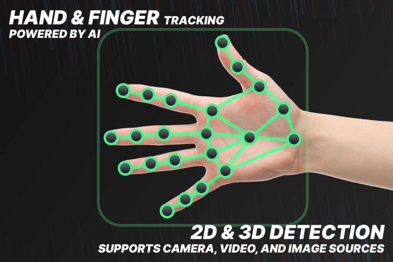 Hand Finger Tracking Windows V1.2unity手指检测插件_盘古CG.com-盘古CG网