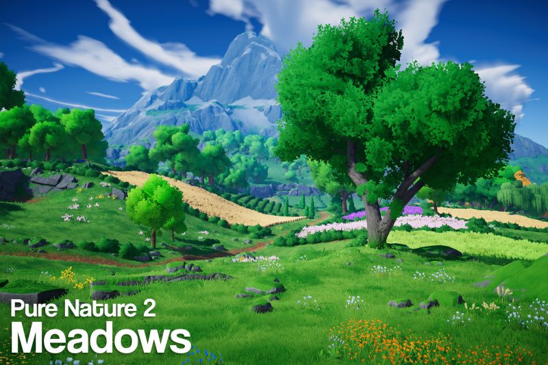 Pure Nature 2 Meadows Unity2022unity自然草地环境包_盘古CG.com-盘古CG网