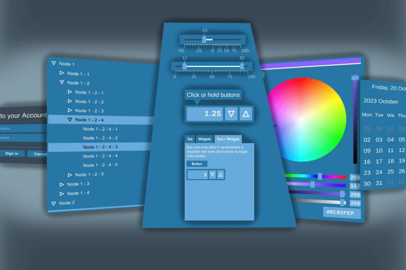 New UI Widgetsunity新UI控件集_盘古CG.com-盘古CG网