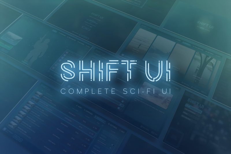 Shift Complete Sci-Fi UI 1.0.2unity科幻完整UI_盘古CG.com-盘古CG网