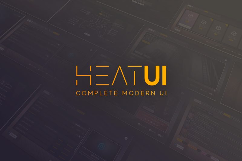 Heat Complete Modern UI unity现代完整UI_盘古CG.com-盘古CG网